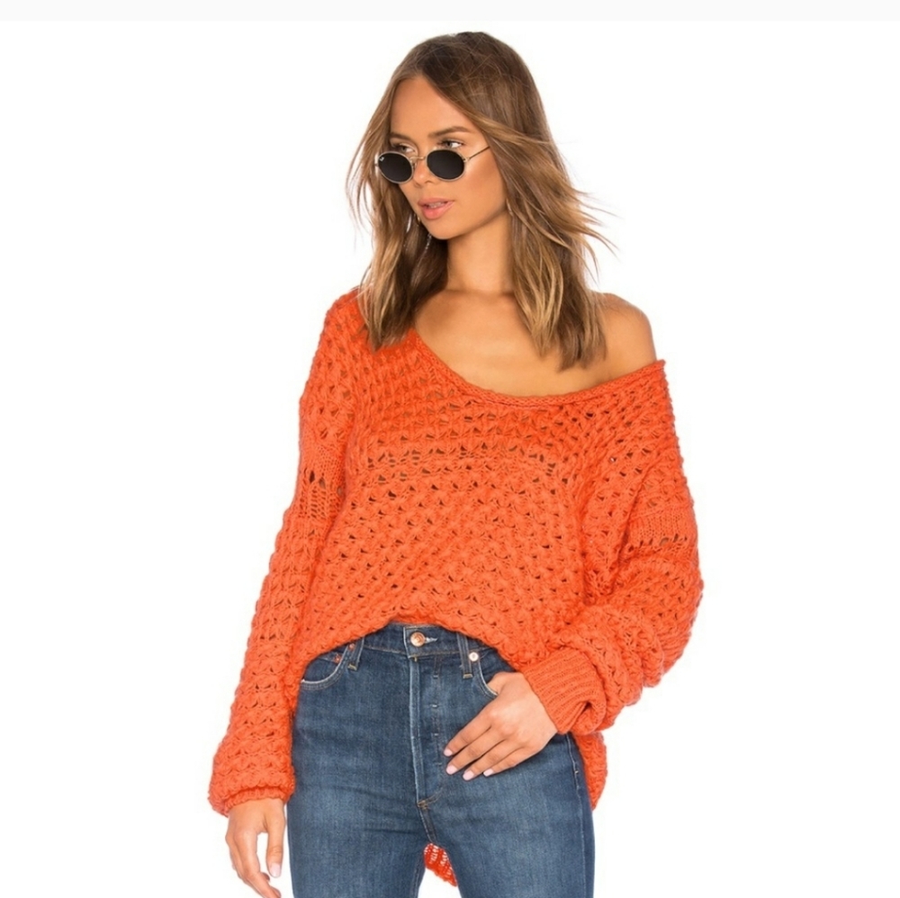 Free People Crashing Waves Pullover Sweater